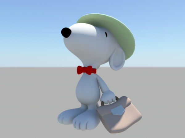 Snoopy Working