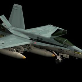 Boeing Super Hornet Fighter 3d-malli