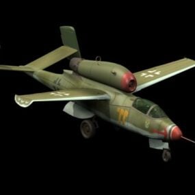 โมเดลเครื่องบินรบ Heinkel He 162 3d