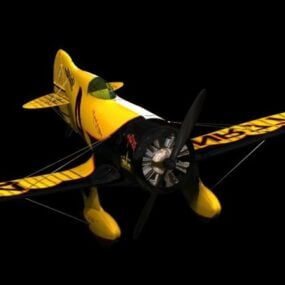 Gee Bee Model Z Yarış Uçağı 3d modeli