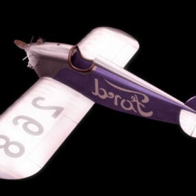 Ford Flivver Light Aircraft 3d model