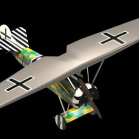 Chasseur Fokker D.vii modèle 3D