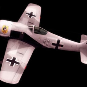 Fw 190 Kampfflugzeug 3D-Modell
