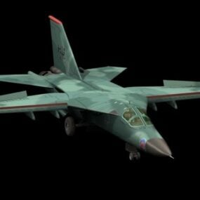 F-111 Aardvark Kampfflugzeug 3D-Modell