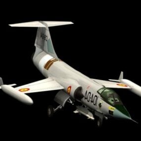 F-104星际战斗机拦截机3d模型