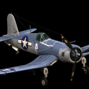 4d модель винищувача Vought F3u Corsair