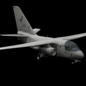 Modelo 3D da aeronave Lockheed Es-3a Shadow
