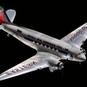道格拉斯 DC-3 运输机 3d模型