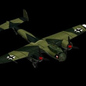 Bombardero ligero Dornier Do 17 modelo 3d