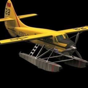 Kanadský 3D model dopravního letadla Dhc-3 Otter