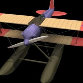 Modello 3d del bombardiere siluro Curtiss Cs