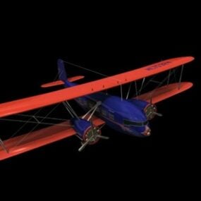 2д модель тяжелого бомбардировщика Curtiss B-3 Condor