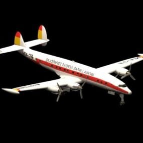 3D model letadla Lockheed Super Constellation Airliner