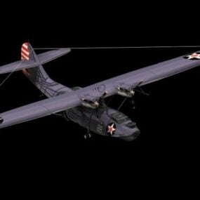 Consolidated Pby5 Catalina Flying Boat 3d model