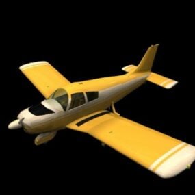 Piper Pa-28 Cherokee Flugzeug 3D-Modell