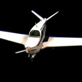3D model užitkového letadla Beechcraft Bonanza
