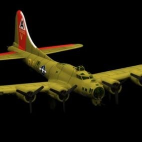 Bombardeiro Pesado Boeing B-17 Modelo 3d