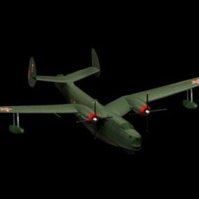 Beriev Be-6 Madge Flying Boat 3D-malli