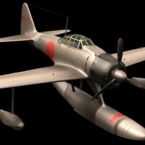מיצובישי A6m2 Zero Fighter דגם תלת מימד