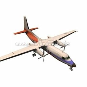Fokker F27 Vriendschapsvliegtuig 3D-model