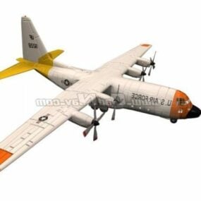 مدل سه بعدی هواپیمای حمل و نقل نظامی لاکهید C-130 هرکول