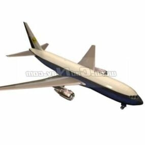 Boeing 767, avion de ligne à large fuselage modèle 3D