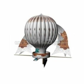Modelo 3D do balão dos irmãos Montgolfier