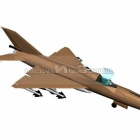 Mikoyan-gurevich Mig-21 Fishbed Fighter مدل 3d