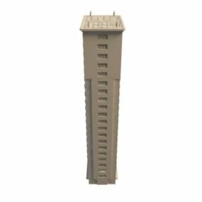 अपार्टमेंट टावर ब्लॉक 3डी मॉडल
