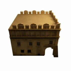 3д модель арабского дома