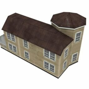 Villa de campagne anglaise modèle 3D