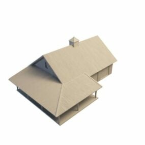 Model 3D wiejskiej chaty