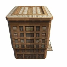 Model 3D starego budynku mieszkalnego