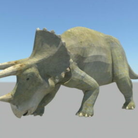 3d модель динозавра трицератопса