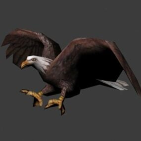 Анімована 3d модель літаючого орла