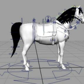 White Horse Rig 3d model