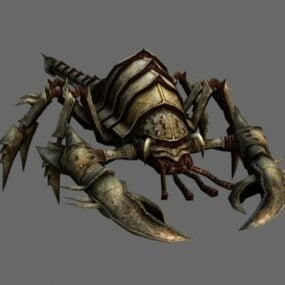 Evil Gold Scorpion 3d-modell