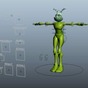 拟人化蚂蚁钻机3d模型