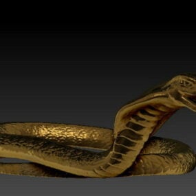 Goldene Kobra 3D-Modell