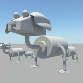 3D model robotického psa