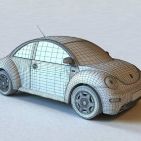 3д модель Классического Vw Beetle