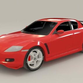 Mazda Rx-8 Red 3d-modell
