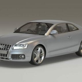 Audi S5 Coupé Grijs 3D-model