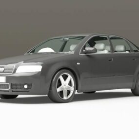 Zwart Audi A4 3D-model