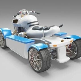 ATV 水陸両用車 3D モデル