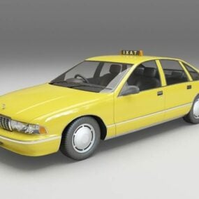 Modello 3d del taxi Chevy