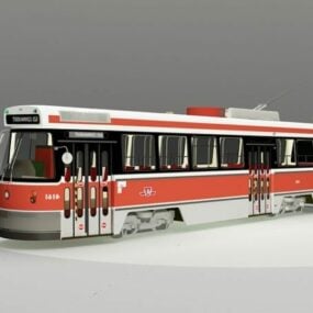 लाइट रेल ट्रांजिट वाहन स्ट्रीटकार 3डी मॉडल