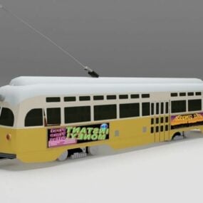 पीसीसी स्ट्रीटकार ट्राम 3डी मॉडल