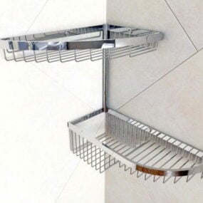 Wandmontiertes Badezimmerregal 3D-Modell