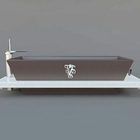 Italienisches Badewannen-3D-Modell